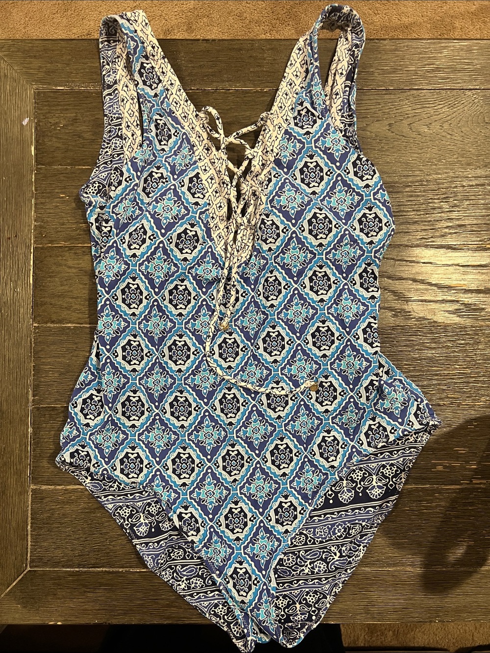 Tommy Bahama reversible one piece bathing suit size 10